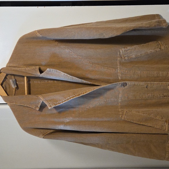Cotton USA Vintage Tan Long Coat L - Picture 1 of 9